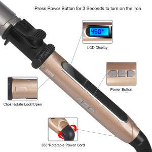 PTC heating big wave pear flower curling iron