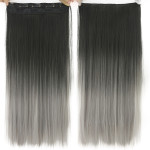 Dyed Gradual Straight Hair Clip Clip, Curtain T-color Hair Extension Piece