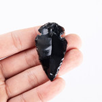 New Natural Obsidian Arrow Ornament