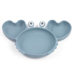 Silicone Split Cutlery Crab Plate For Infants