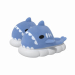 5cm Thick Soled Small Fat Pier Shark Cotton Slippers For Men