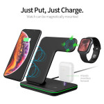 Vertical Three-in-one Wireless Mobile Phone Watch Charger