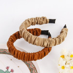 Folded Headband High-End Leather Simple And Versatile