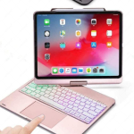 Compatible with Apple, Rotatable Bluetooth Ipad Touch Keyboard With Backlight