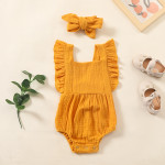 Ins Onesie Multi-color Bubble Cotton Suspender Romper 0-2 Years Old