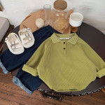 Korean Style Solid Color Coarse Yarn Sweater Casual