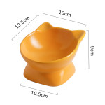 Cat Bowl Ceramic Protection Cervical Spine Diagonal High Foot To Prevent Upset Grain Basin