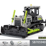 Engineering Series Agitating Transport Lifting Bulldozer Assembling Building Blocks