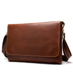 The First Layer Cowhide Shoulder Bag Retro Messenger Bag