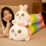 Children's Plush Cartoon Soft Caterpillar Rabbit Pillow