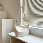 One Shoulder Bag Simple Solid Color Dumpling Vintage