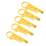 5Pcs Mini Wire Stripper Portable Durable Network Wire Stripper for CAT5 CAT5e CAT6 Data Cable 3D Printers PTFE Tube