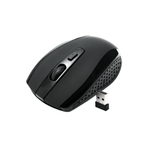 2.4GHz BLACK WIRELESS USB MOUSE SCROLL CORDLESS OPTICAL FOR PC LAPTOP UK