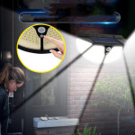 Solar Wall Lamp Four Sided Luminous Induction Human Body Lighting