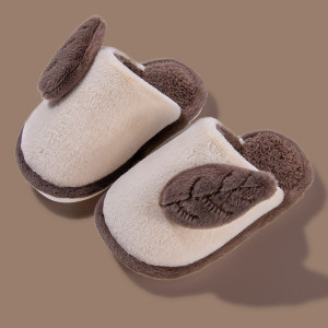 Parent-child Cute Cartoon Indoor Non-slip Soft-soled Cotton Slippers