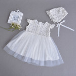 Cross border summer, light and breathable baby princess dress, baby dress, lace dress, full moon baby yarn skirt