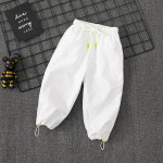 Childrens Pants Boys Spring and Autumn Loose Wide-Leg PantsGirlsTrousersKorean Style Sports PantsLarge Childrens Casual PantsG