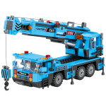 Children's Small Particle Building Blocks Toys Assembling Engineering Car Crane Excavator Intelligence Brain Assembly Boy Gift