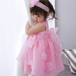 The Spring And Summer Of 2021 Years Old Female Infant Baby Child Princess Dress Girls DressPink Flower Girl Dress Skirt