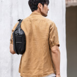 Leather Men's Tide Brand First Layer Cowhide Casual Crossbody Bag