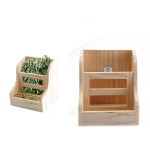 Wooden Grass Rack And Food Box Rabbit Chinchilla