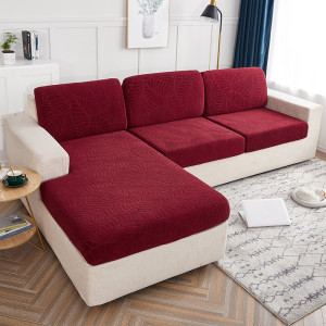Cross Border High Elastic Knitted Sofa Cushion Cover Three-dimensional Jacquard