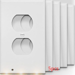 Durable Convenient Outlet Cover Duplex Wall Plate Led