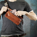 First Layer Cowhide Men's Casual Shoulder Messenger Bag