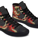 Printed Couple High-top Canvas Shoes