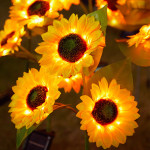 Outdoor Garden Decoration Solar Sunflower Lawn Lamp