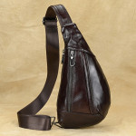 Men's Fashion Chest Bag Genuine Leather Shoulder