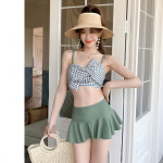 Women's spa skirt split swimsuit