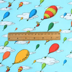 Plain Cotton Fabric Nordic Style Sky Printing Handmade DIY