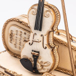 Robotime ROKR Violin Capriccio Model 3D Wooden Puzzle Easy Assembly Kits Musical DIY Gifts For Boys&Girls Building Blocks TG604K