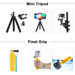 Sports Camera Accessories Nine Piece Set