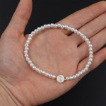 Pearl Bracelet Female English Letters