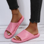 Women's Fashion Flat Hand-sewn Bottom Slippers