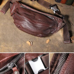 Men's One-shoulder Retro Leather Leisure Bag