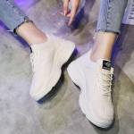 Spring Heightening Sneakers Thick-Soled All-Match White Shoes