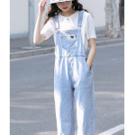 Summer Small Design Sense Niche Suspender Trousers