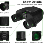 Outdoor binoculars 10x25 small Paul High-definition mini portable low-light night vision pockets glasses