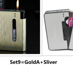 Aluminum alloy flame automatic cigarette case