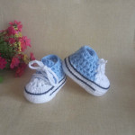 Hand-knitted Baby Bootees