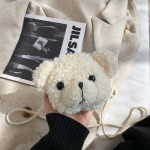 Cute Furry Little Bear Pattern Bag All-match Messenger Bag