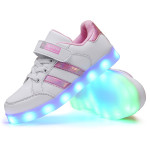 Rechargeable LED Small White Shoes For Children