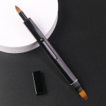 Portable Retractable Nylon Lip Brush Makeup