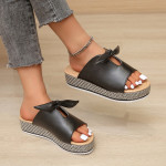 Women's Thick Bottom Bow Sandals