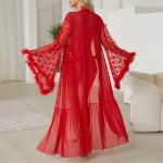 Mesh Lingerie Cardigan Home Outerwear Gown