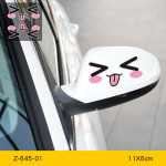 Reflective Cartoon Car Stickers Personality Selling Cute Eyes Rearview Mirror Electric Car Stickers Pair