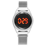 Fashion Diamond-Studded Led Electronic Ladies Watch Ladies Watch Lazy Magnet Magnet